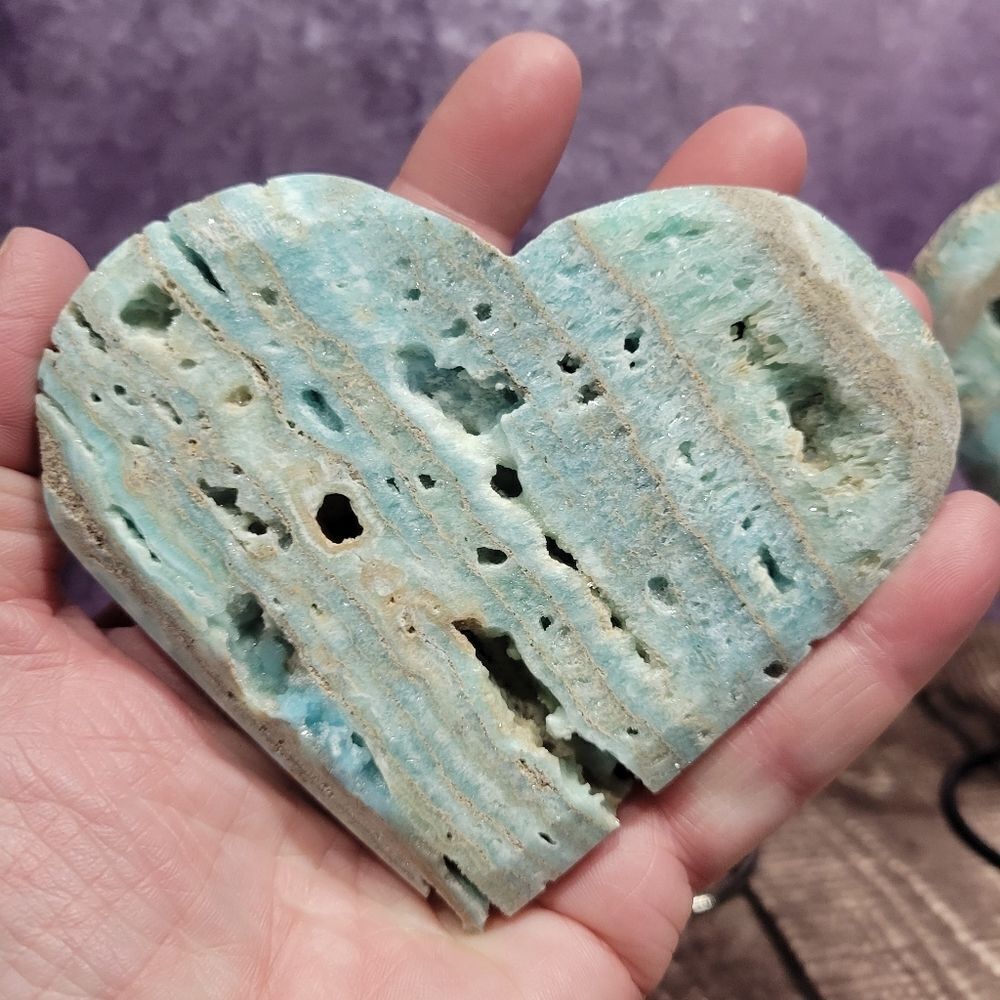 ‎Hemimorphite Heart - Picture 6 of 8